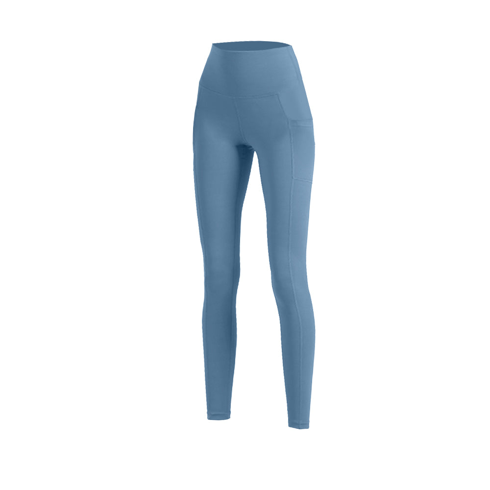 US Stock High Waist Yoga Pants with Pockets Tummy Control Workout Leggings