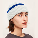 US Stock Women's Winter Contract Color Heated Knit Hat