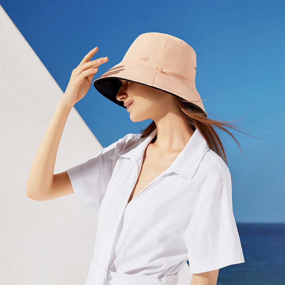 Women's Dual-Sided Bucket Hat UPF 50+ Packable Travel Sun Hat