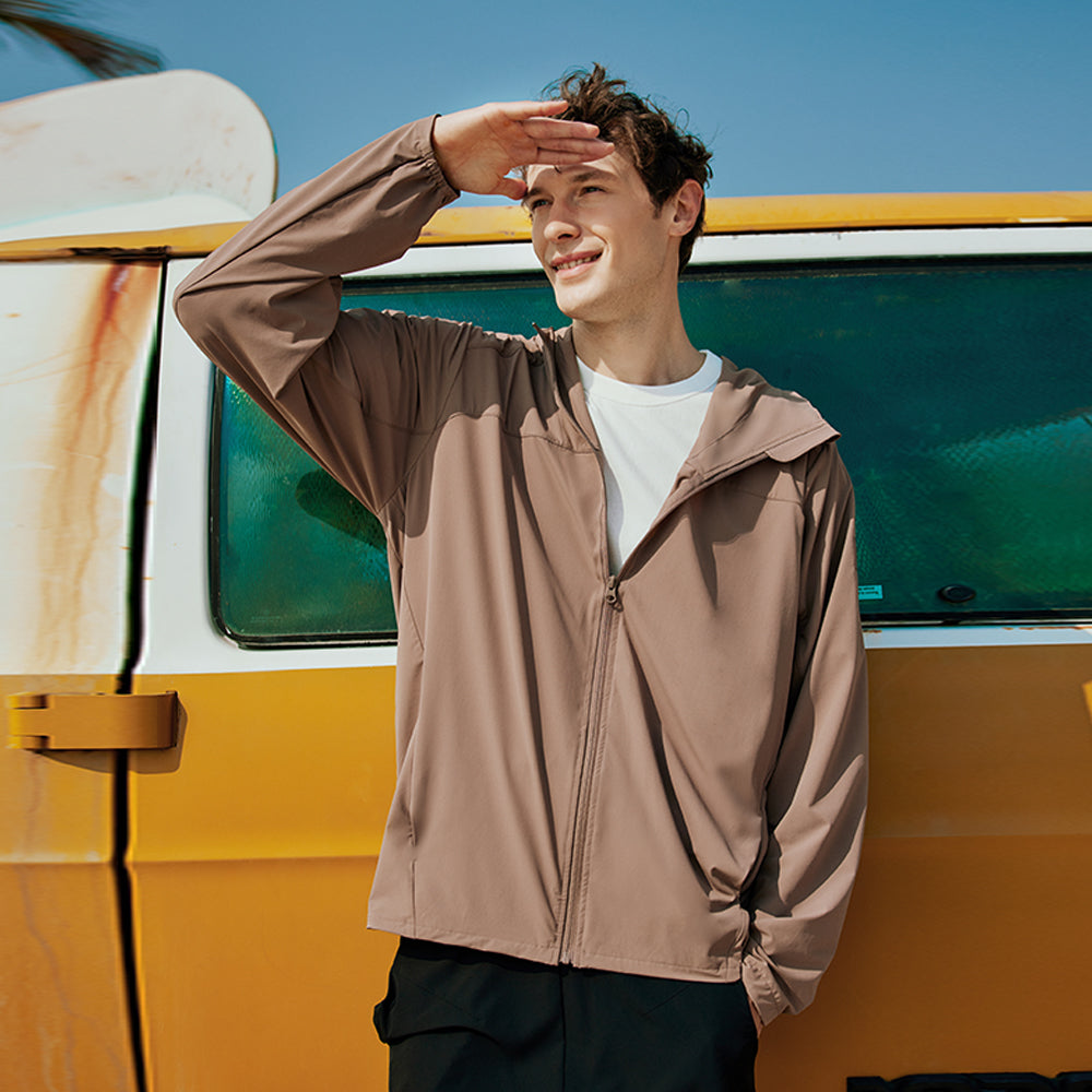 Unisex Waterproof Jackets Sun Protection UPF50+ Lightweight Hooded