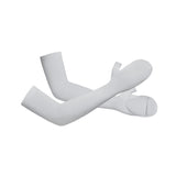 US Stock Women's Long Arm Sleeves Gloves Half-finger Mitten UPF 50+