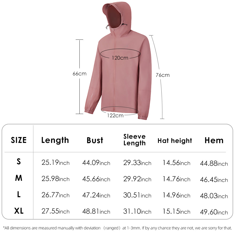 US Stock Sun Protection Hoodie Long Sleeve Unisex Outdoor Jacket UPF50+