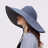 Women's Reversible Bucket Hat Wide Brim Sun Protection Cap UPF 50+