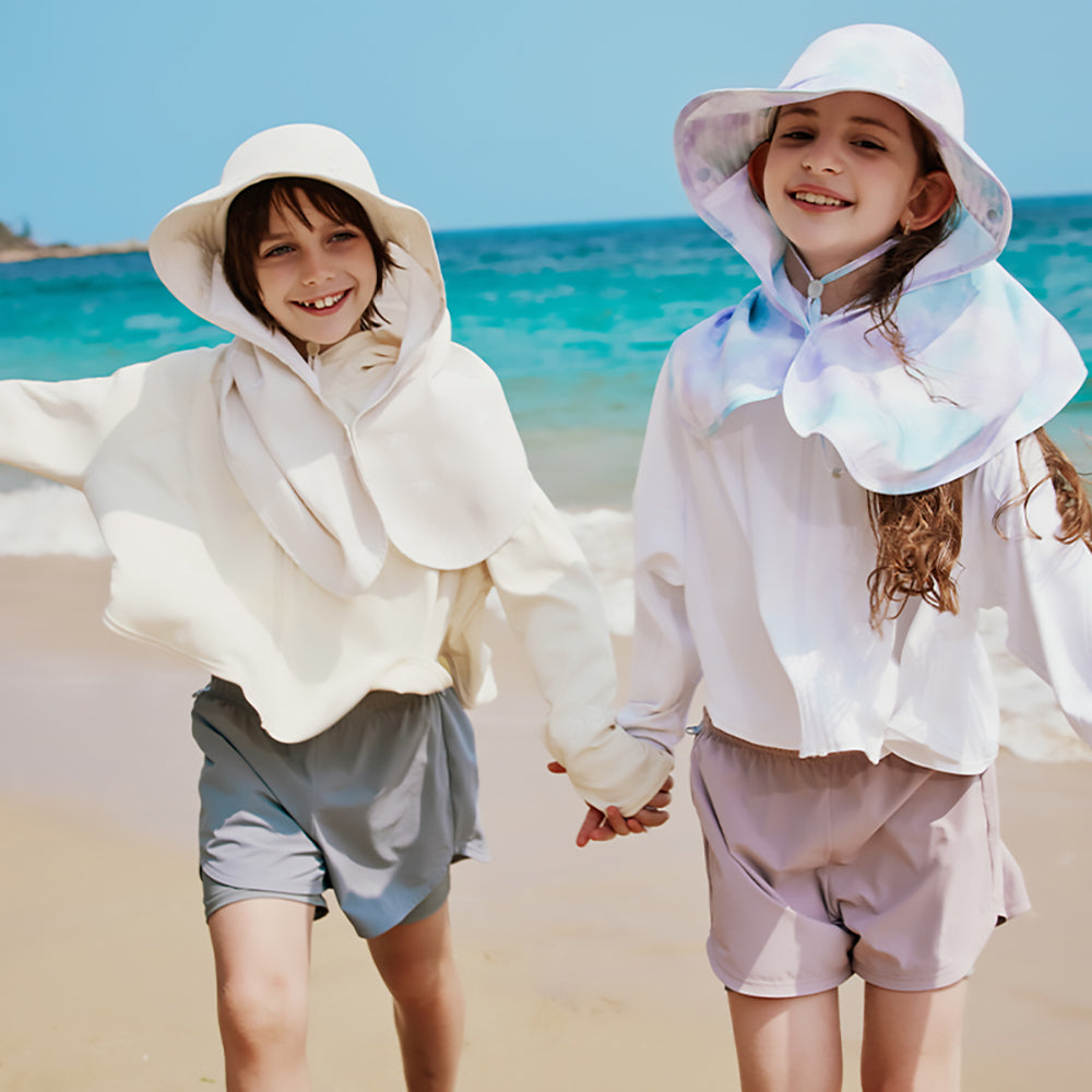 Kid’s Sun-Proof Bucket Hat with Neck Flap UPF 50+