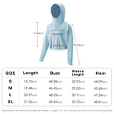 Women's Quick Dry Cropped Hoodie Sun Protection Jacket UPF50+