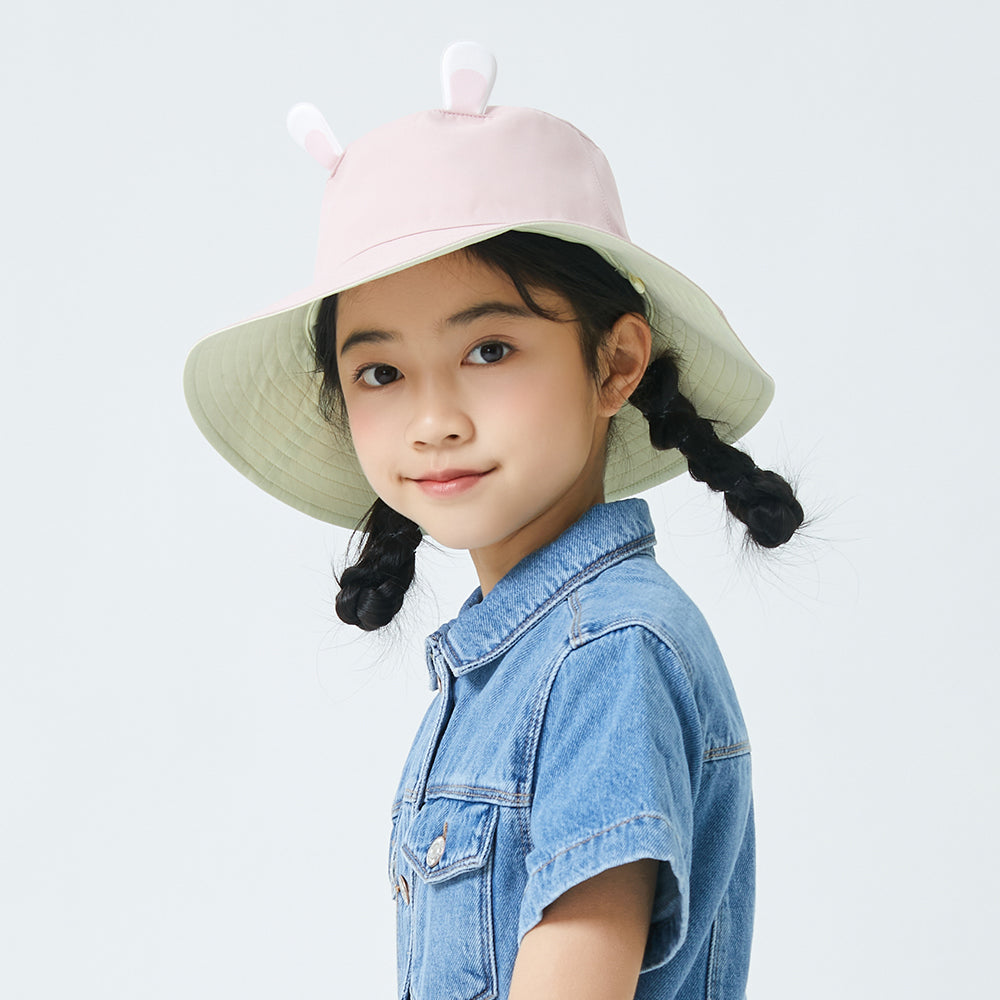 Kid's UV Protection Bucket Hat UPF 50+ Wide Brim Sun Caps for Boys Girls