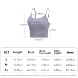 Women's Crop Top Seamless Underwear Tank Sports Camisole UPF 50+