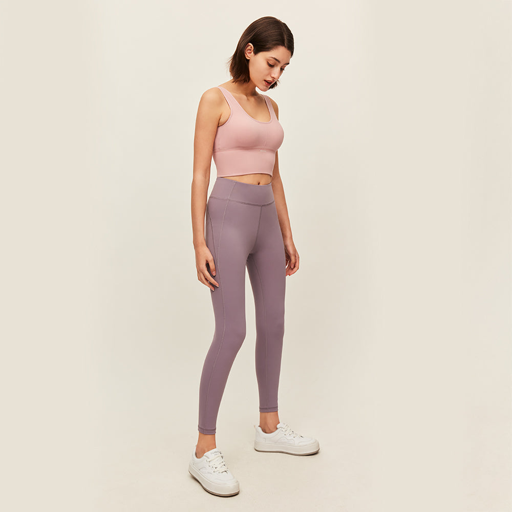 US Stock High Waist Leggings Yoga Pants UPF50+ Fitness Workout Tights