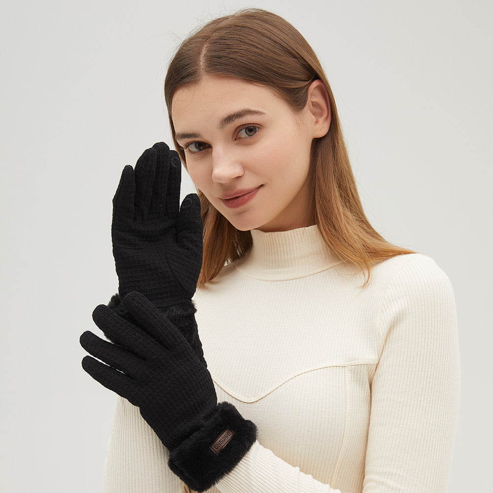 Women's Touchscreen Gloves Winter Warm Anti-Slip Gloves