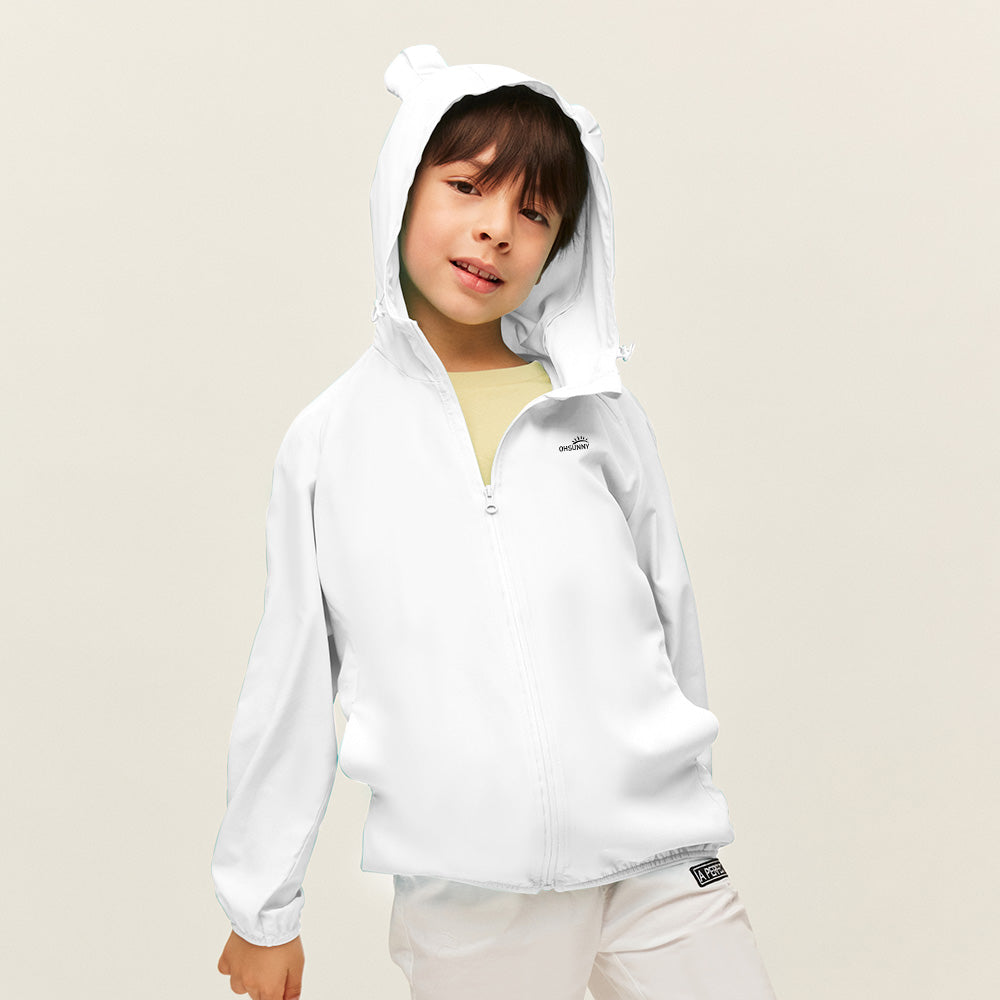 Kid's Sun Protection Hoodie Jackets with Pockets UPF 50+ for Aged 4-10 Boys Girls