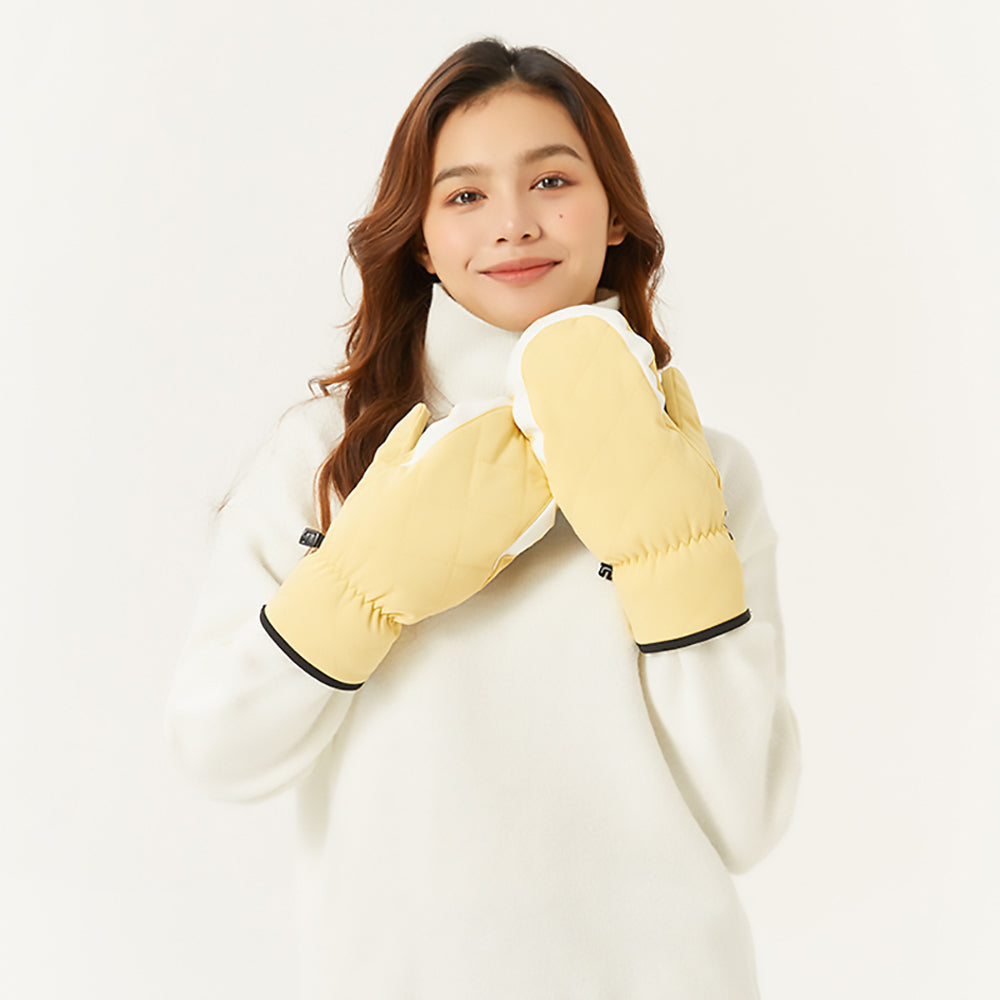 US Stock Ski Mittens for Women Skiing Warm Gloves Waterproof Snow Mitts