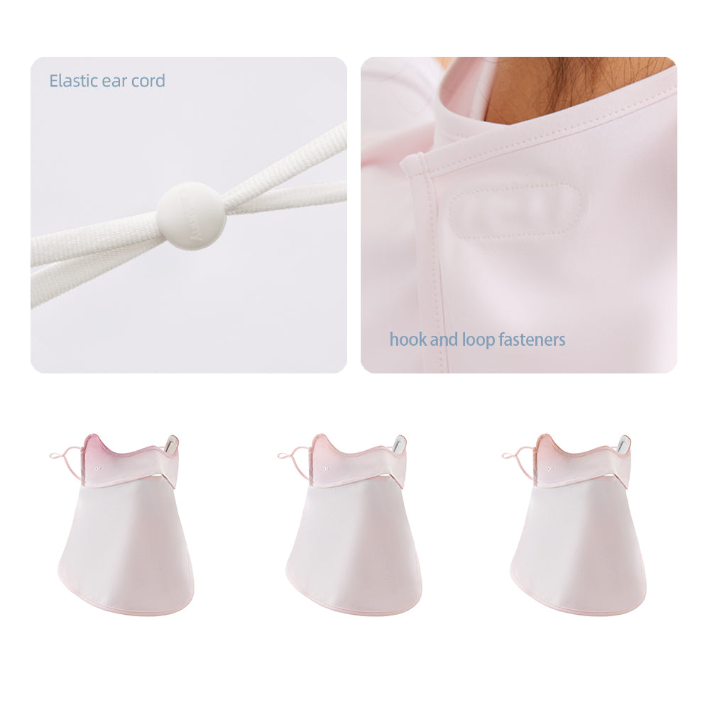 US Stock Sun Protection Face Cover Breathable Mask UPF 50+ Gradient Design Neck Gaiters
