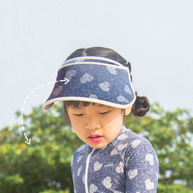 US Stock Kids Empty Top Visor Cap Adjustable Sun Hat UPF 50+