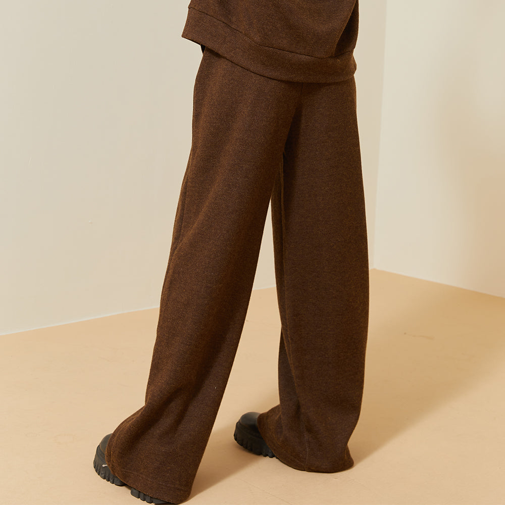 Women's Wide-Leg Pants with Pockets Loose Comfy Lounge Casual Sweatpants