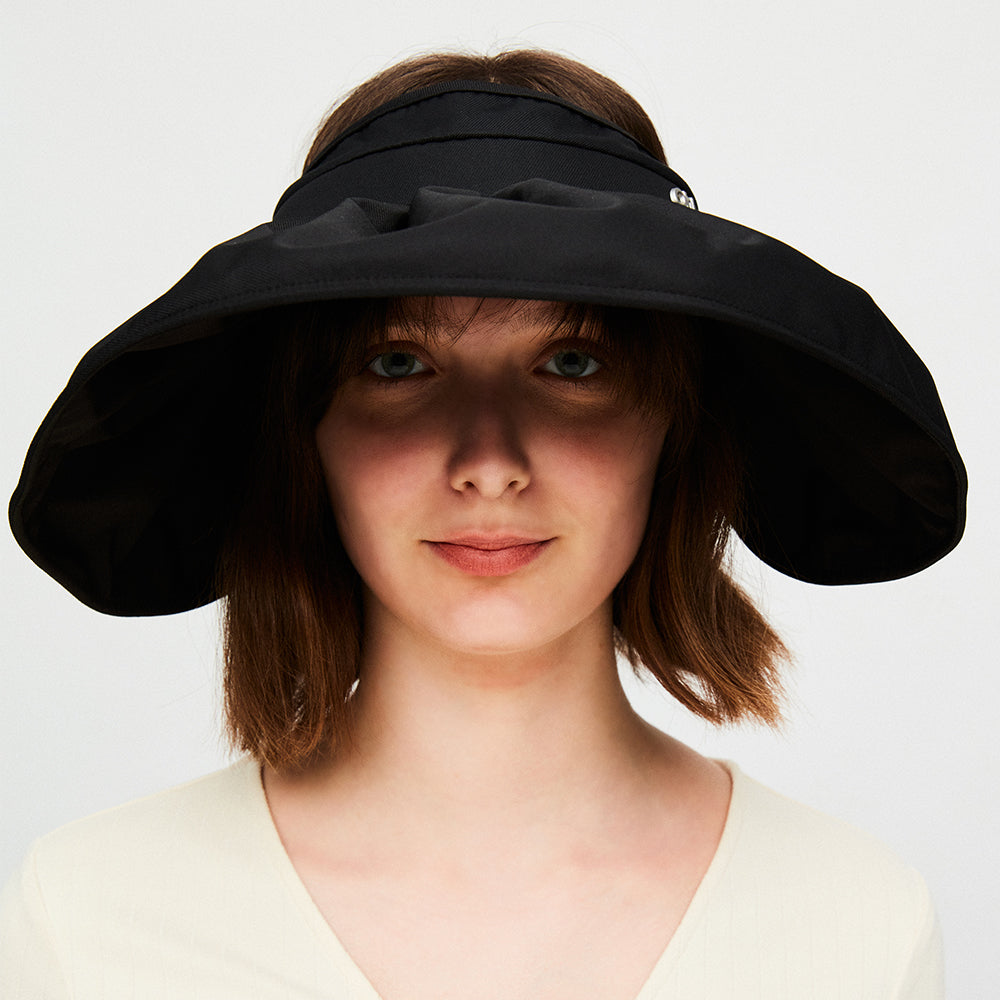 US Stock Large Brim Foldable Sun Visor for Women UPF50+ UV Protection Shell Caps