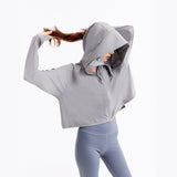 US Stock Women's Classic Sun Protection Hoodie UPF 50+ Cooling Jacket Outdoor Tops