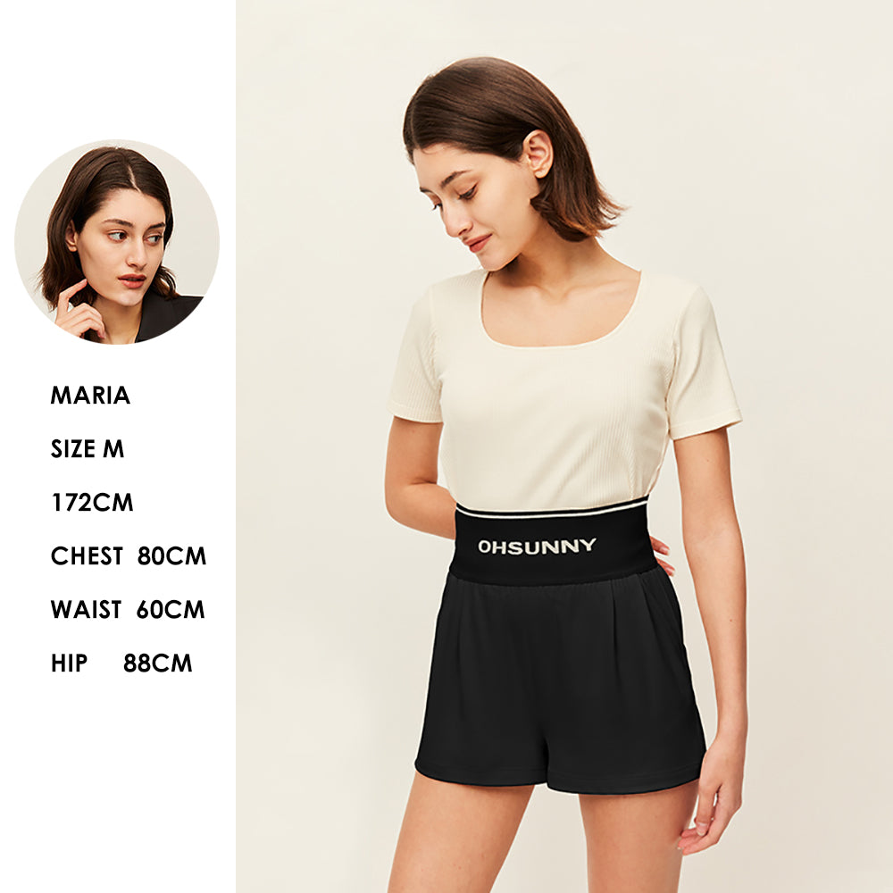 Women's Workout Shorts Sun Protection UPF 50+ Quick Dry Workout Pants