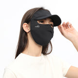 Sun Protection Full Face Mask with Cap Brim UPF 50+ Riding Cover