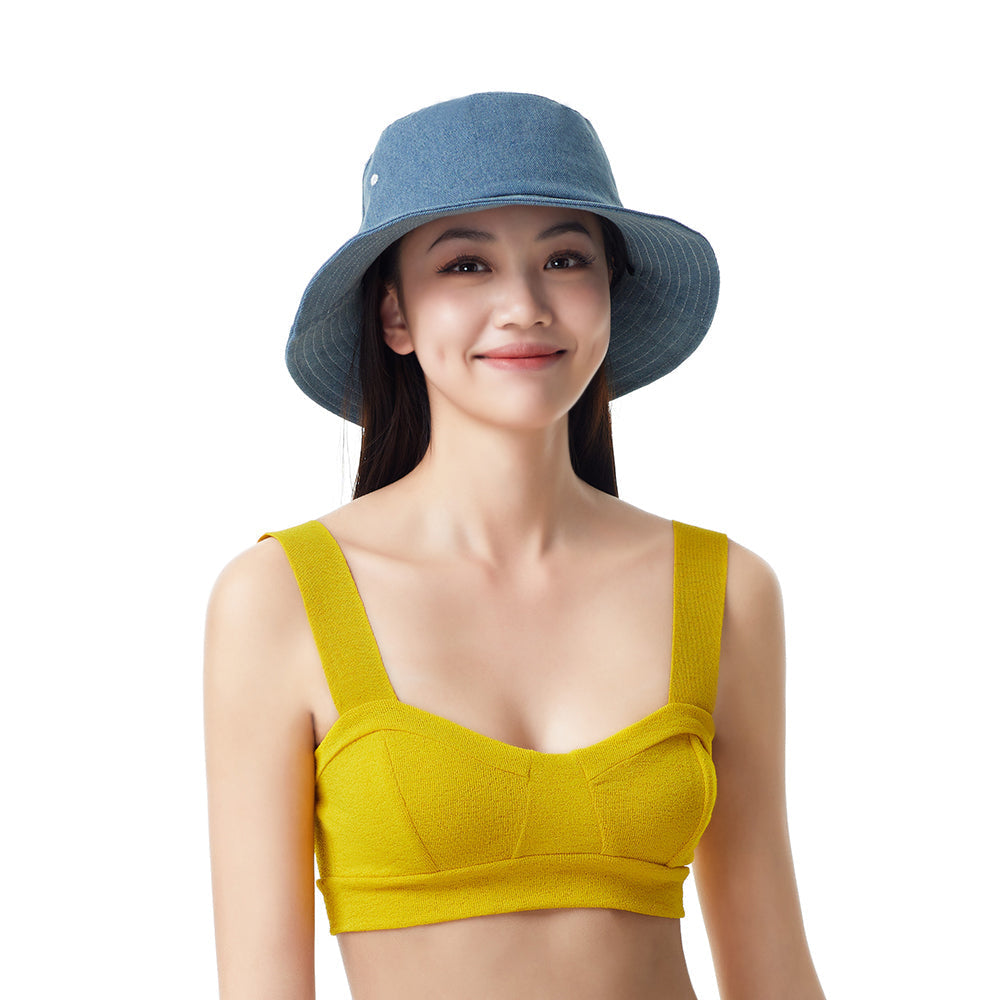 US Stock Women's Wide Brim Fisherman Bucket Hat UPF 50+ UV Protection