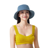 US Stock Women's Wide Brim Fisherman Bucket Hat UPF 50+ UV Protection