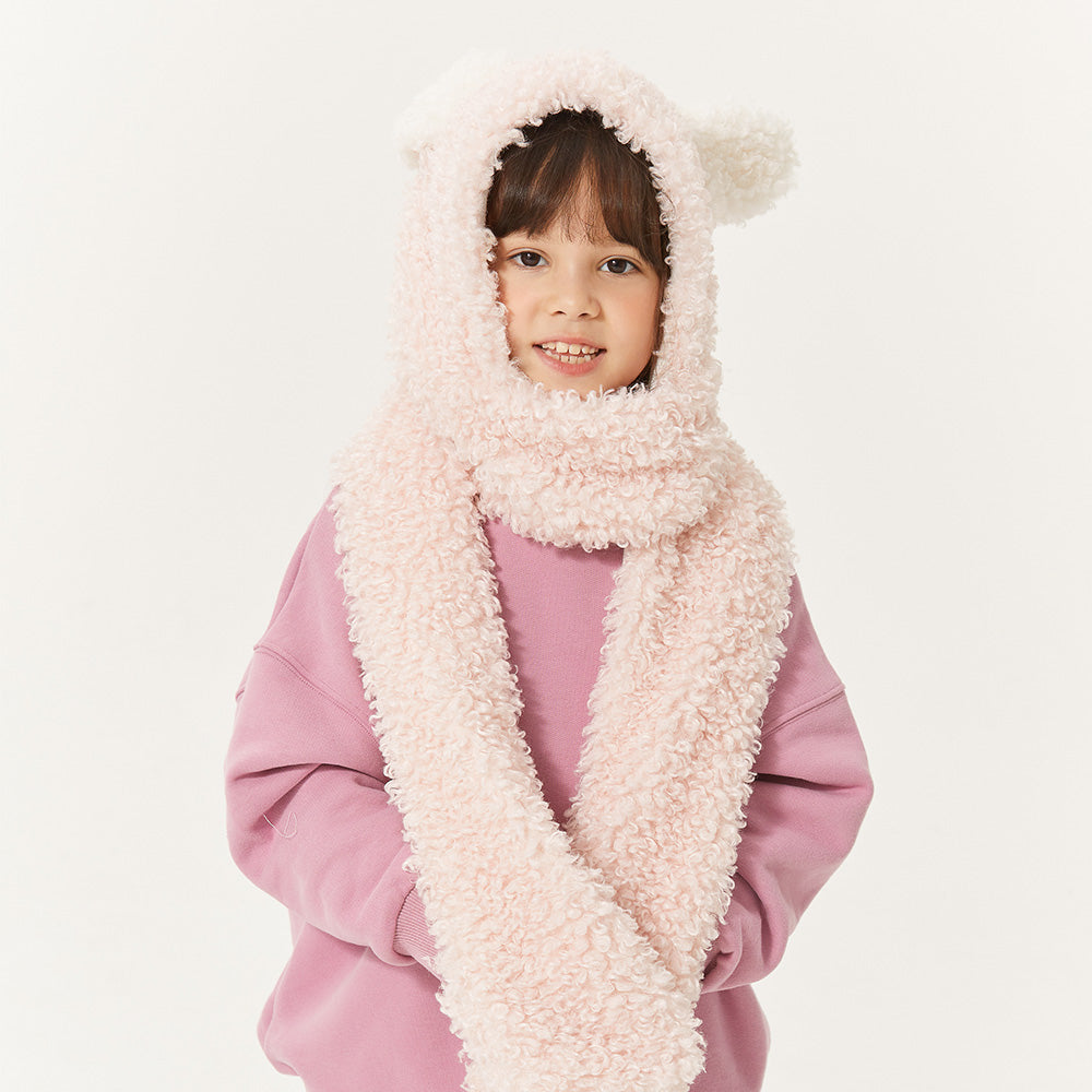 Kid's 3-in-1 Multi-Functional Hoodie Hat/Scarf/Gloves Set
