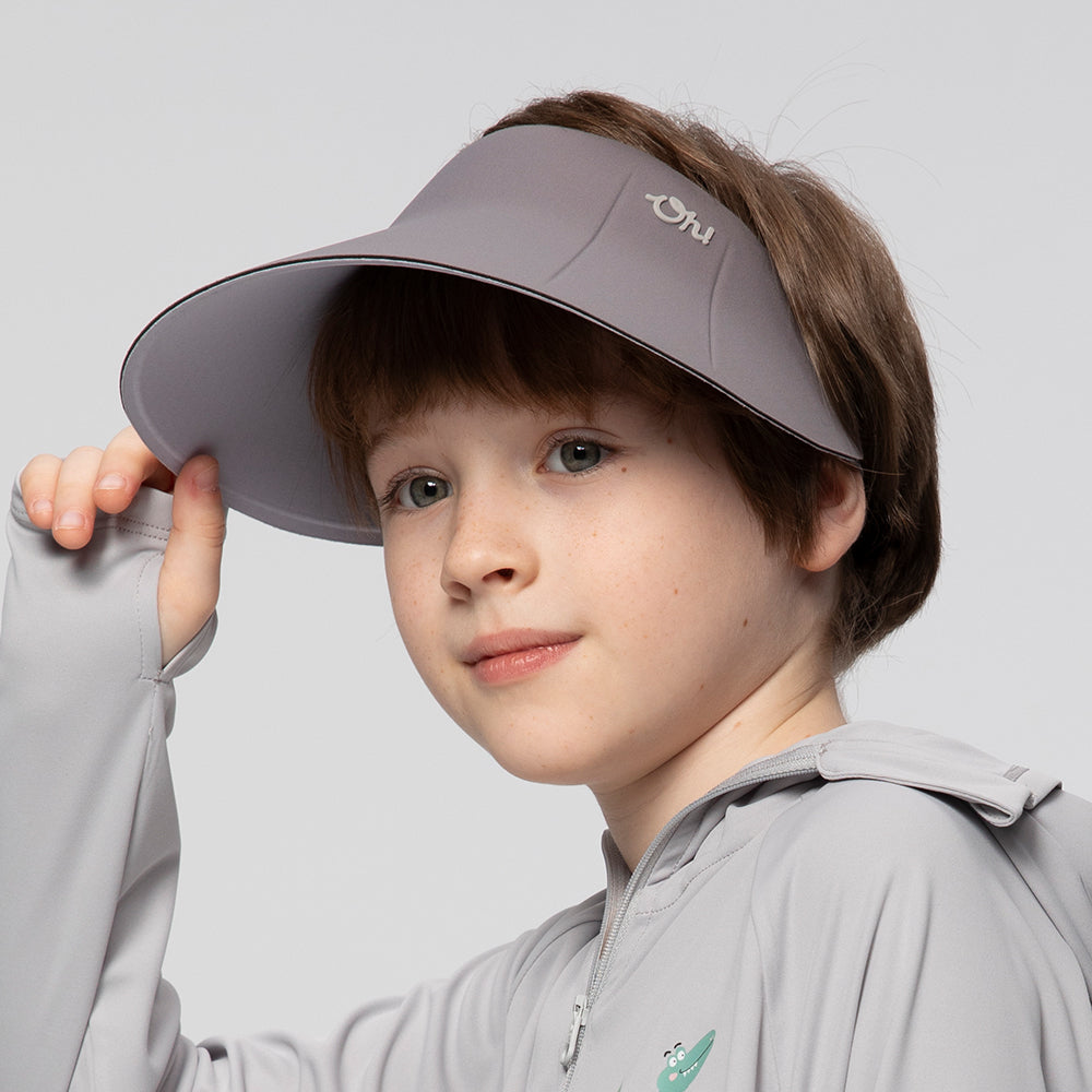 Kid's Sun Visor Hat Dual-Sided Sun Protection UPF50+ Adjustable Cap