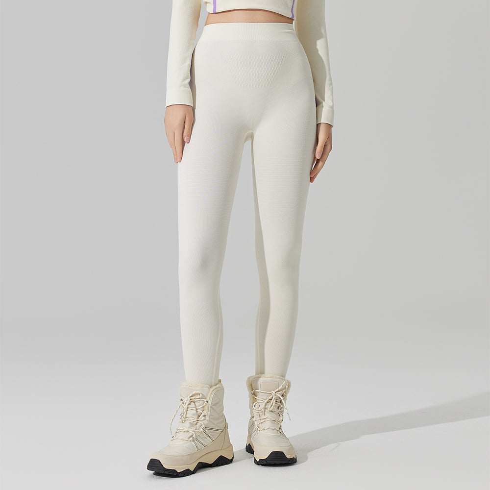 US Stock Skiing Thermal Underwear Set for Women Seamless Warm Base Layer Top & Bottom
