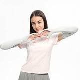 US Stock Women's Long Arm Sleeves Gloves Half-finger Mitten UPF 50+