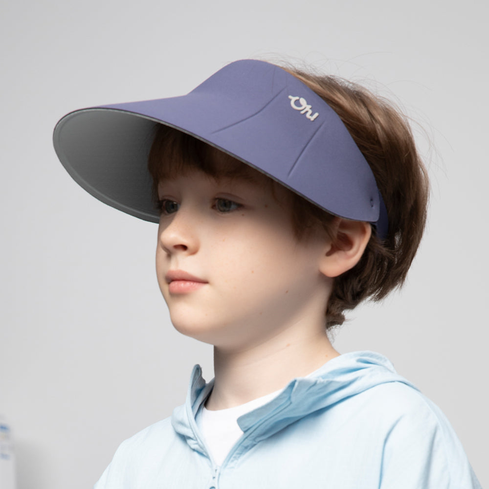 Kid's Sun Visor Hat Dual-Sided Sun Protection UPF50+ Adjustable Cap