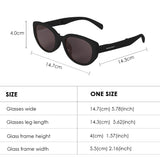 Retro Polarized Sunglasses UV400 Trendy Cat Eye Sun Glasses