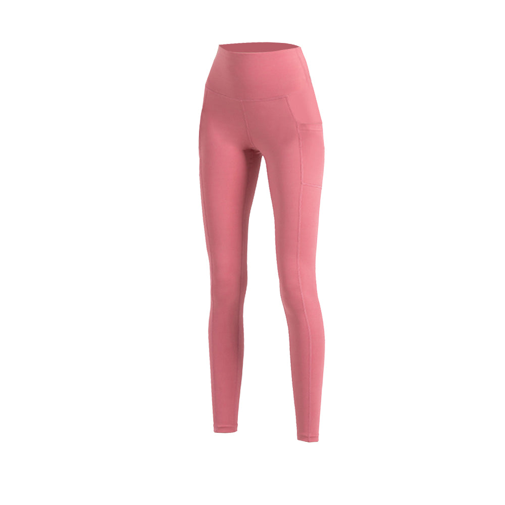 US Stock High Waist Yoga Pants with Pockets Tummy Control Workout Leggings