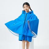 Kid's Raincoat Poncho Toddler Rain Jacket Waterproof Hoodie