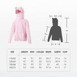 Kid's Sun Protection Hooded Jacket with Pockets UPF 50+ for 4-10 Years Boys Girls