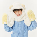 Kid's 3-in-1 Multi-Functional Hoodie Hat/Scarf/Gloves Set