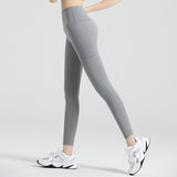 US Stock High Waist Yoga Pants with Pockets Tummy Control Workout Leggings