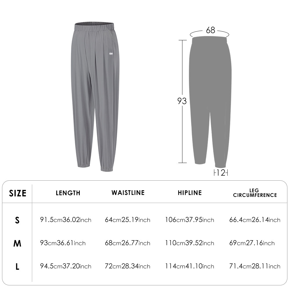 US Stock Women's Loose Pants Lightweight Cooling Trousers UPF50+