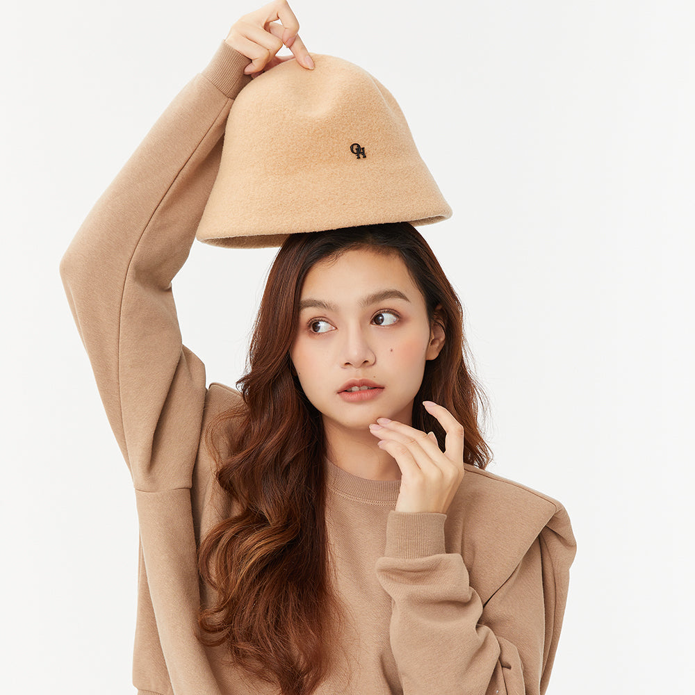 OHSUNNY Classic Wool Bucket Hats Warm Artist Fisherman Cap