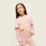 Kid's Loose Arm Sleeves with Thumb Hole Sun Protection UPF50+ Athletic Arm Covers