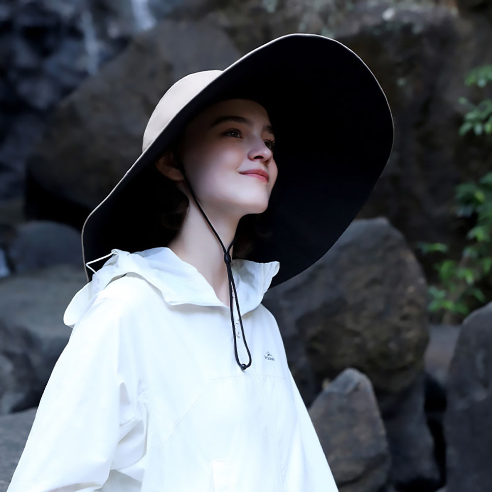 Women's Reversible Bucket Hat Wide Brim Sun Protection Cap UPF 50+