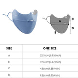 US Stock Cooling Breathable Face Mask Sun Protection UPF 50+ Face Covering