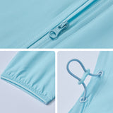 Kid's Sun Protection Hoodie Jackets with Pockets UPF 50+ for Aged 4-10 Boys Girls