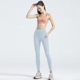 US Stock High Waist Yoga Pants with Pockets Tummy Control Workout Leggings
