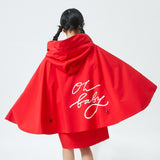 Kid's Raincoat Poncho Toddler Rain Jacket Waterproof Hoodie