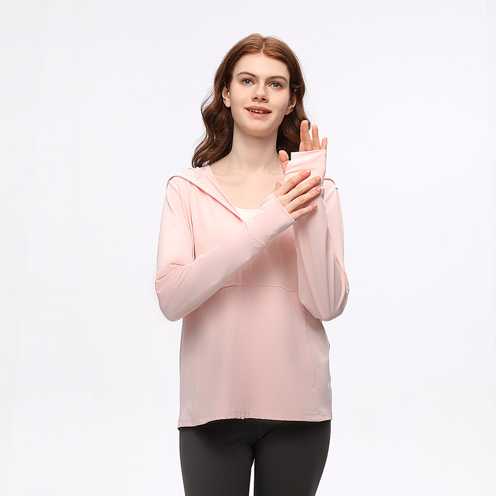 Women's Sun Protection Hoodie Jacket UPF 50+ Long Sleeve Coat