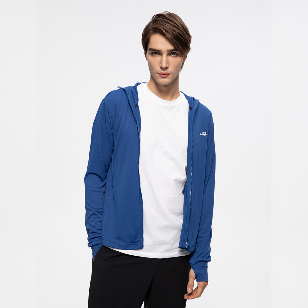 Men's Sun Protective Jacket UP50+ with Large Brim & Face Cover  Quick-Dry