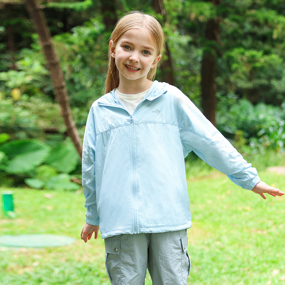 Kid's Sun Protection Hoodie Jackets UPF 50+ for Aged 4-10 Boys Girls