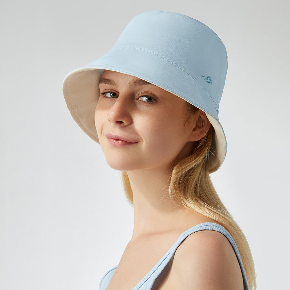 Women's Dual-Sided Bucket Hat UPF 50+ Packable Travel Sun Hat