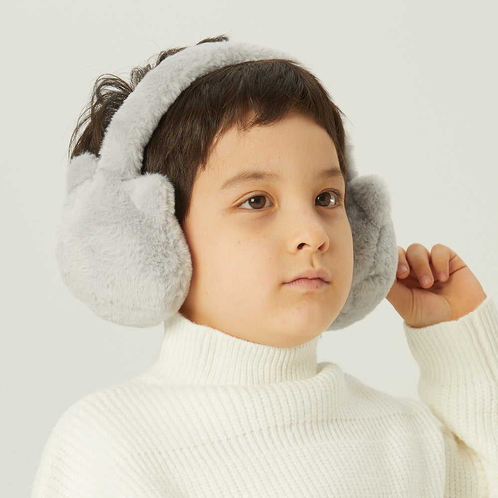 Ear Muffs Faux Fleece Warm Earmuffs Plush Warmers Ear Covers Foldable Headband