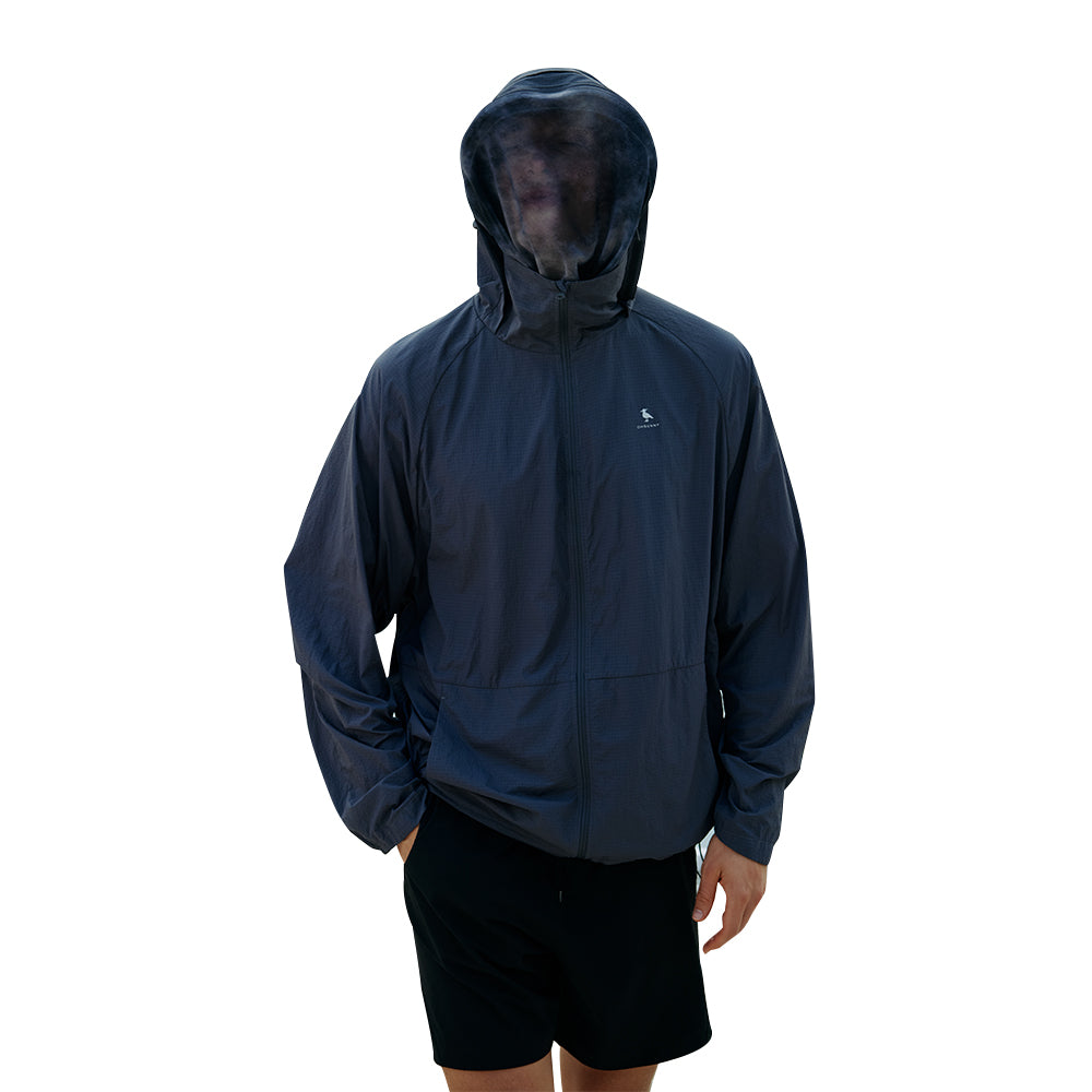 Unisex Sun Protection Hooded Jackets UPF50+ with Mosquito Mesh Face Cover