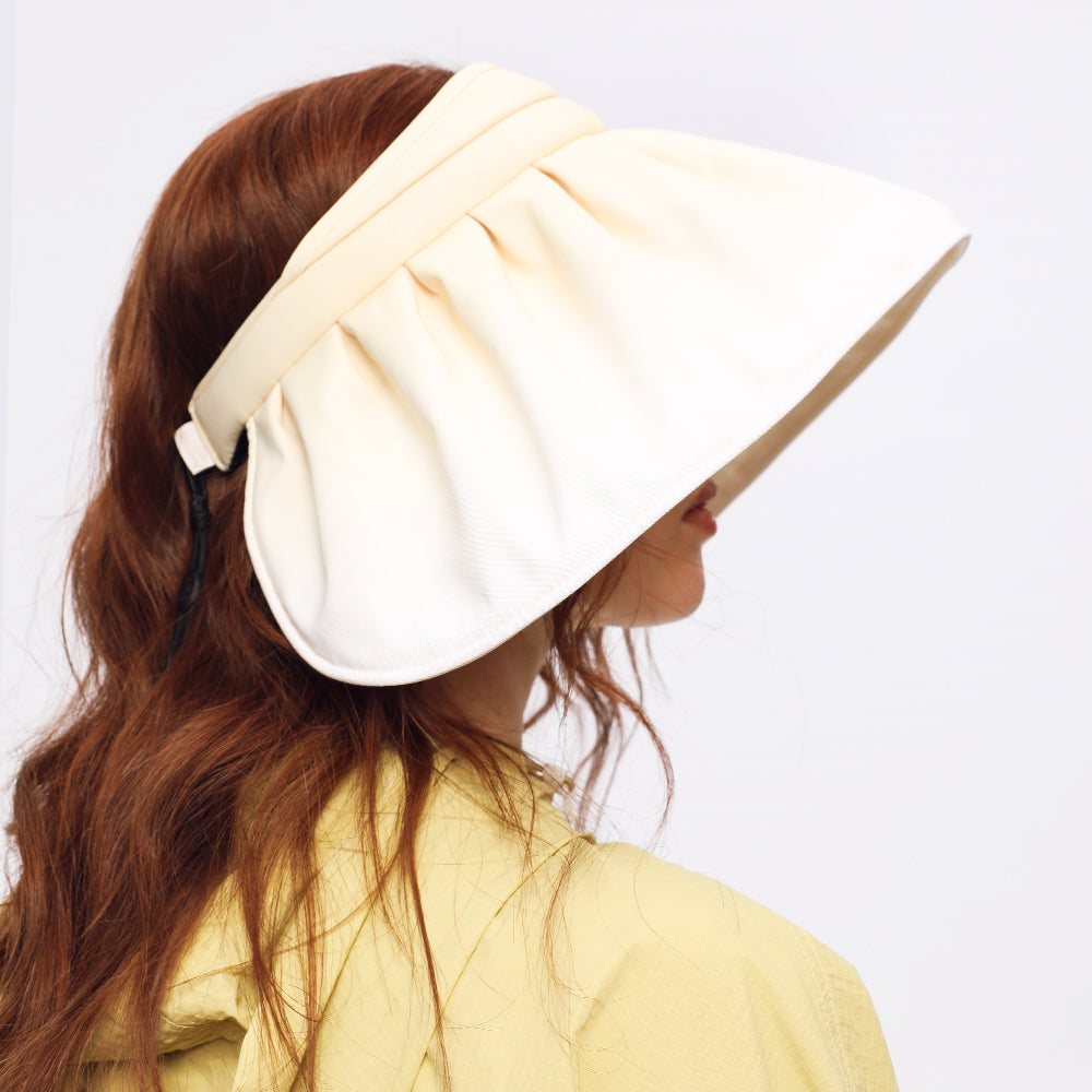 US Stock Women's Sun Visor Hat Wide Brim UPF 50+ UV Protection Summer Cap